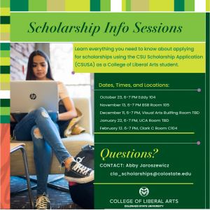 Scholarship Info Sessions