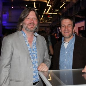 Drama Desk Awards Nomination Party 2015, Pictured Price Johnston and Roger Hanna
