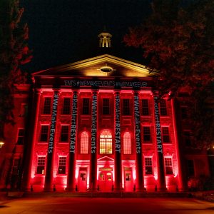 UCA Building pictured at Night