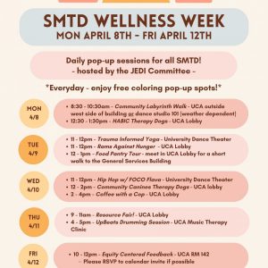 2024 SMTD Wellness Week Promotional Flyer Pictured