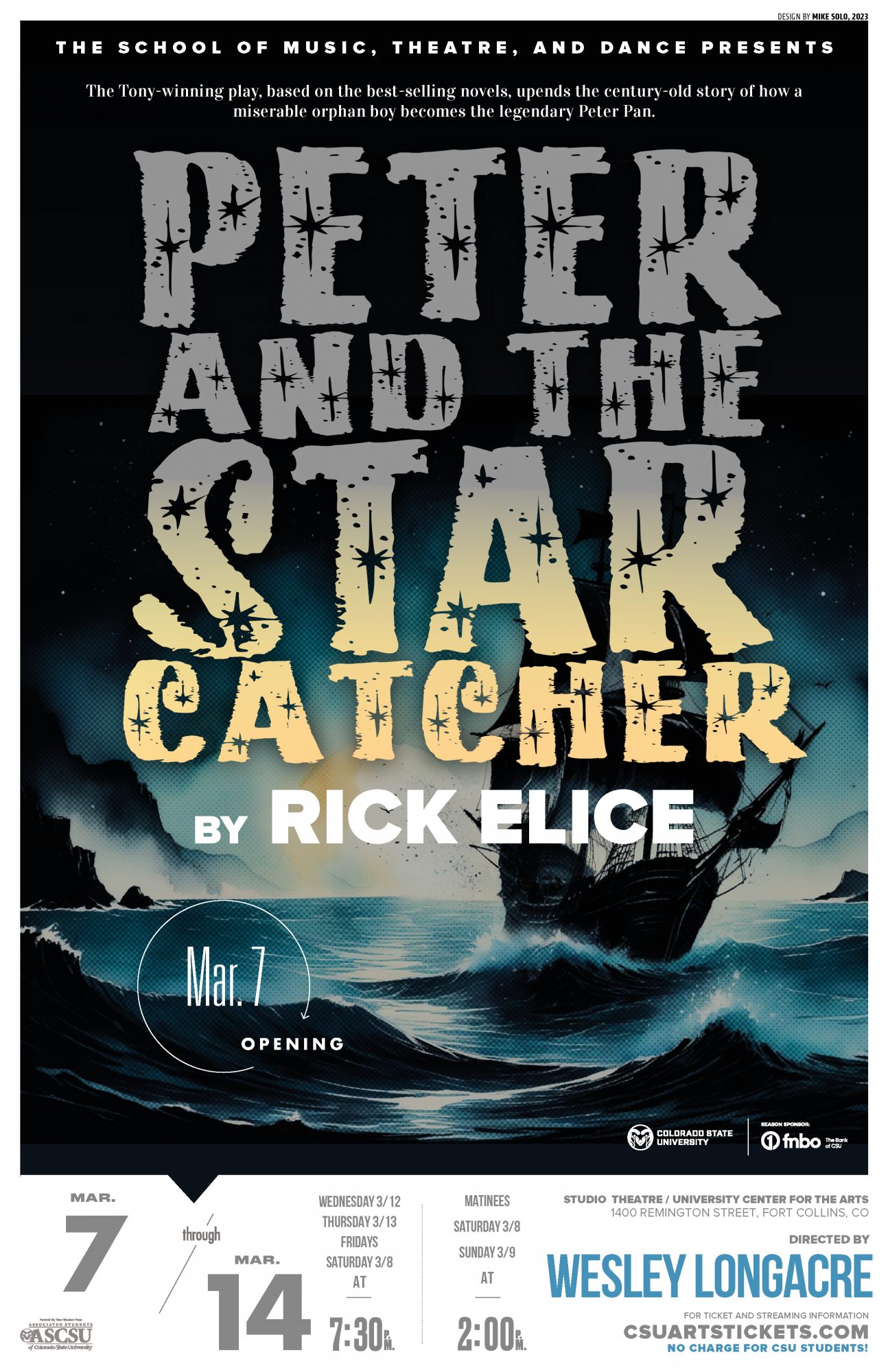 <em>Peter and the Starcatcher</em> adapted by Rick Elice