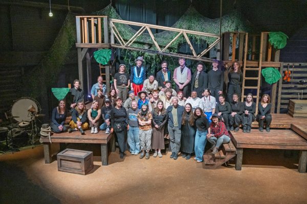 CSU Theatre students Cast and Crew in the production of Peter and the Starcatcher by Rick Elice
