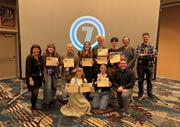 CSU theatre faculty and students at the 2026 ACTF Region VII awards