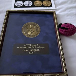 Erin Carignan Gold Medallion award
